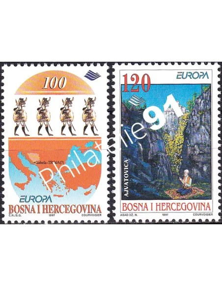 Timbres de Bosnie-Herzégovine n° 219 à 220, collection timbres Europe