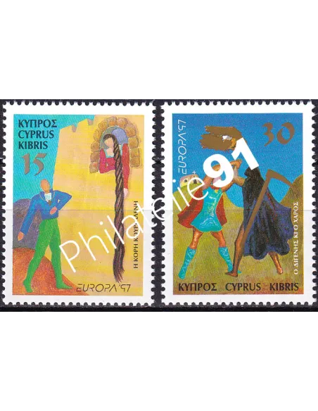 Timbres de Chypre n° 900 à 901, collection timbres Europe