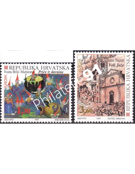 Timbres de Croatie n° 387 à 388, collection timbres Europe