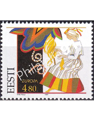 Timbre d'Estonie, n° 295, collection timbres Europe