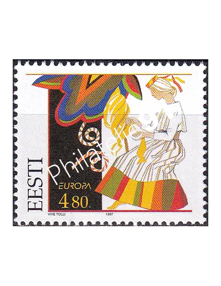 Timbre d'Estonie, n° 295, collection timbres Europe