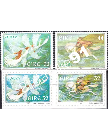 Timbres d'Irlande n° 1003 à 1006, collection timbre Europe
