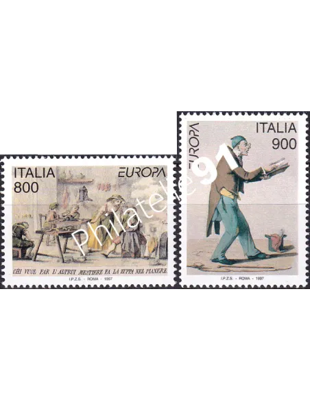 Timbre d'Italie n° 2225 à 2226, collection timbres Europe