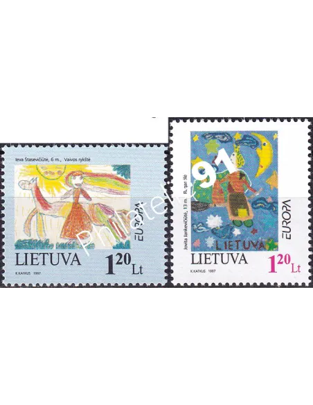 Timbre de Lituanie n° 556 à 557, collection timbres Europe