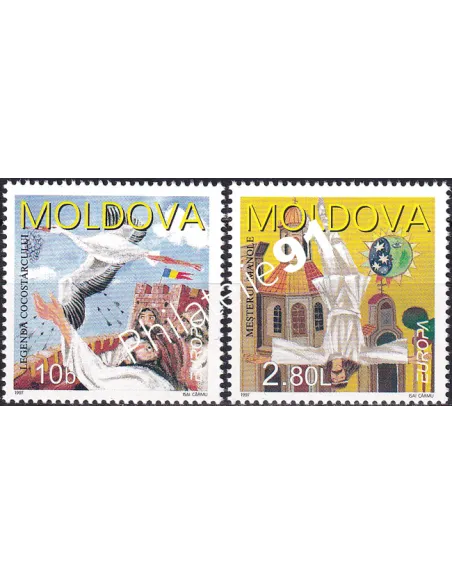 Moldavie, n° 199 à 200, collection timbre Europe