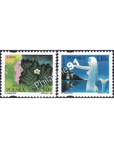 Timbres de Pologne n° 3430 à 3431, collection timbres Europe