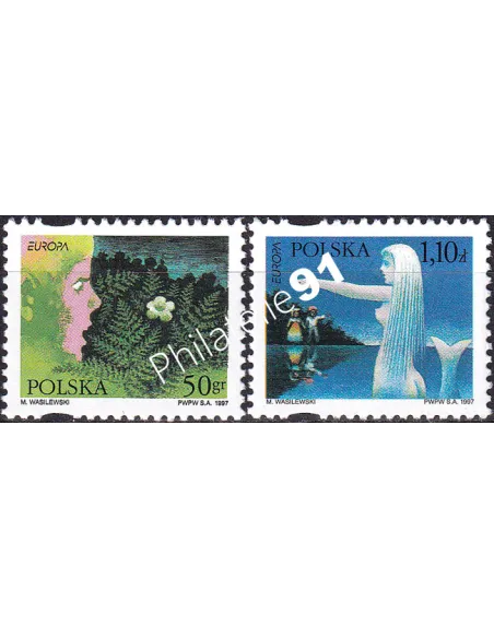Timbres de Pologne n° 3430 à 3431, collection timbres Europe