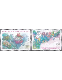 Timbres de Turquie n° 2846 à 2847, collection timbre Europe