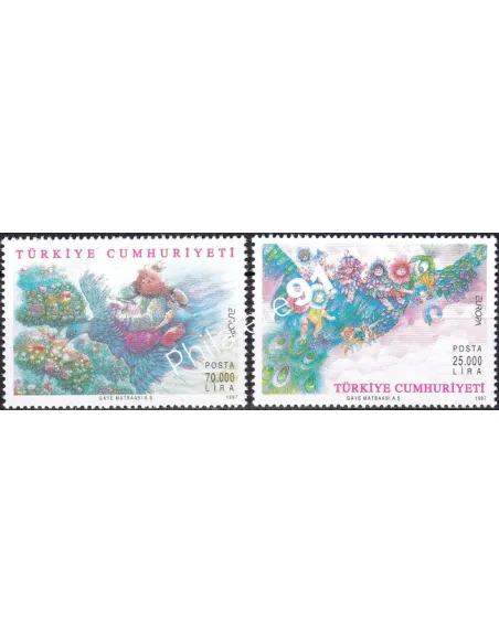 Timbres de Turquie n° 2846 à 2847, collection timbre Europe