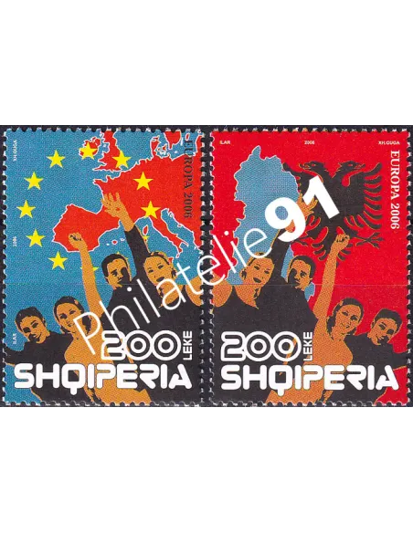 Timbres d'Albanie n° 2832 à 2833, timbres Europa