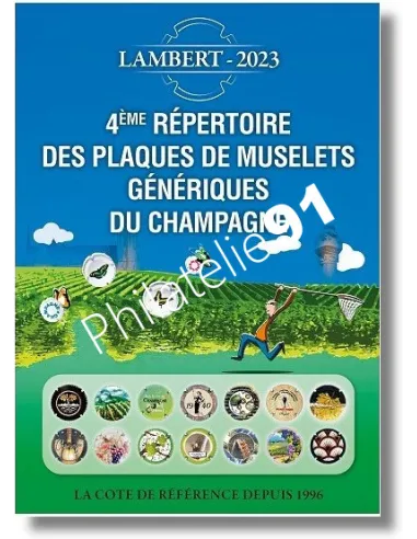 LAMBERT, 4ème répertoire de Muselets génériques 2023, catalogues