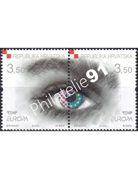 Croatie, n° 727 à 728, Paire, collection timbres Europe