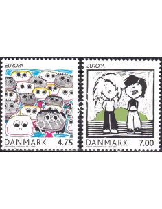 Danemark, n° 1447 à 1448, collection timbres Europe