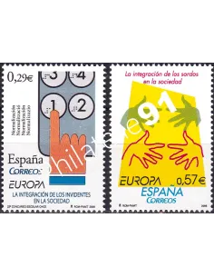 Espagne, n° 3861 à 3862, collection timbres Europe