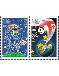Georgie, n° 409a à 410a, Paire de carnet, collection timbres Europe