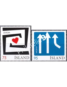Islande, n° 1056 à 1057, collection timbre Europe