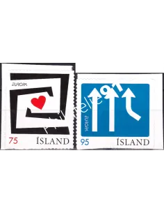 Islande, n° 1058 à 1059, adhésifs, collection timbre Europe