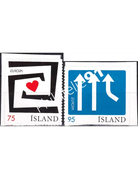 Islande, n° 1058 à 1059, adhésifs, collection timbre Europe