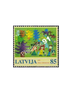 Lettonie, n° 644, collection timbres Europe