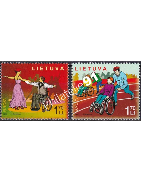 Lituanie, n° 787 à 788, collection timbres Europe