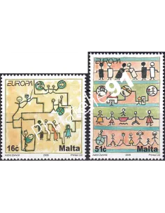 MALTE, n° 1415 à 1416, collection timbres Europe