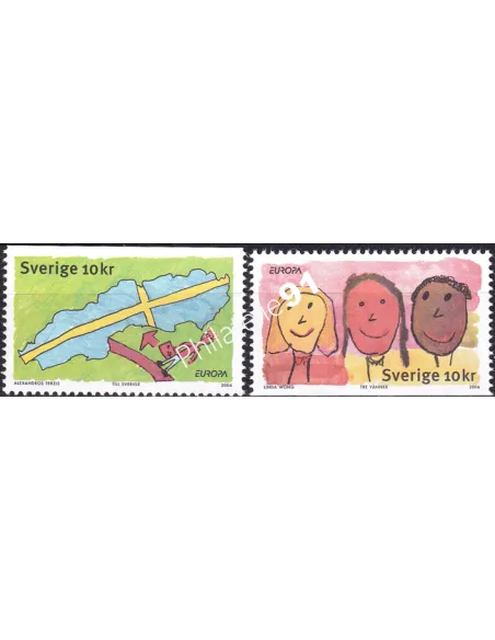 Suède, n° 2510 à 2511, collection timbres Europe