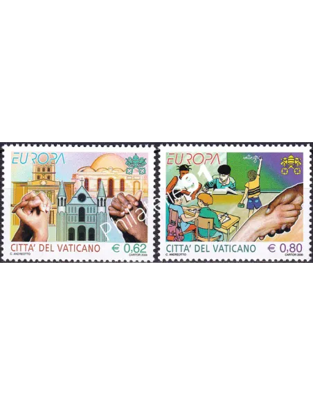 Vatican, n° 1396 à 1397, collection timbre Europe