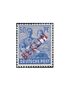 BERLIN, n° 13B, surcharge rouge, collection timbres Allemagne
