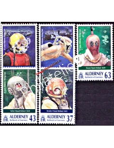 ALDERNEY - n° 116 à 120 - Plongée sous-marine