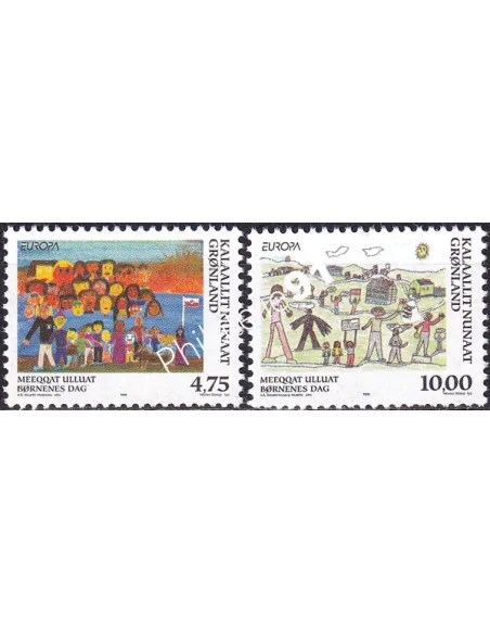 Groenland, n° 302 à 303, collection timbres Europe