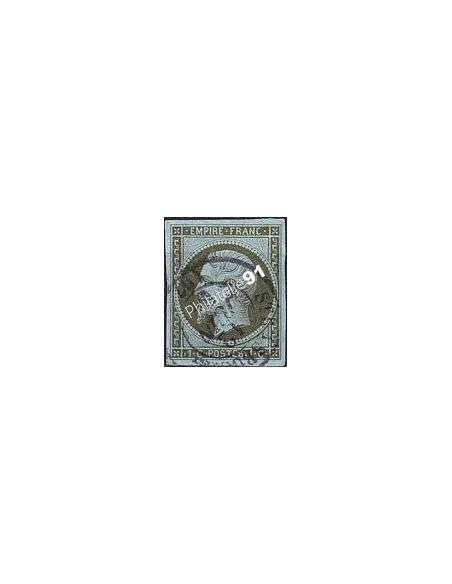 n°   11a non dentelé oblitéré (Timbre signé) - Type Napoléon III (250422-4)