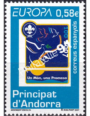 Timbre d'Andorre espagnol n° 331, collection timbres Europe