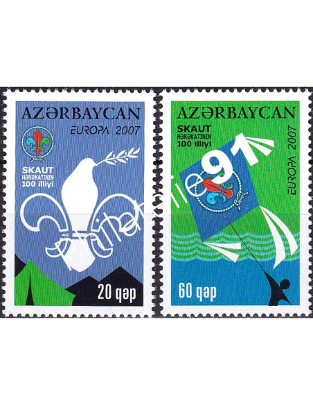 Azerbaïdjan, n° 580 à 581, collection timbres Europe