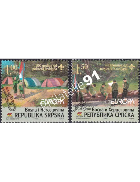 Rép. Serbe de Bosnie, n° 362 à 363, collection timbres Europe