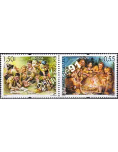Timbres de Bulgarie n° 4131 à 4132, en paire, collection timbre Europa
