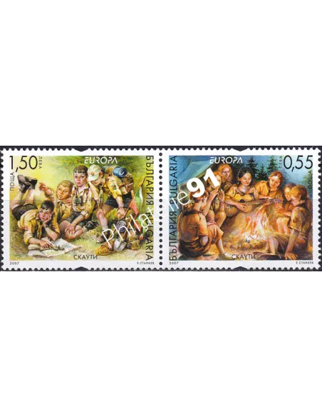 Timbres de Bulgarie n° 4131 à 4132, en paire, collection timbre Europa