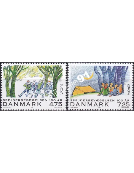 Danemark, n° 1473 à 1474, collection timbres Europe