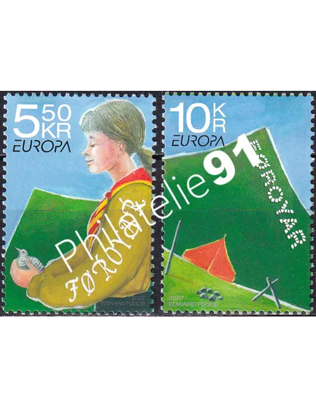 Féroé, n° 595 à 596, collection timbres Europe