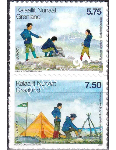 Groenland, n° 461 à 462, paire adhésive, collection timbres Europe