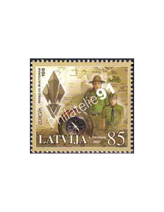 Lettonie, n° 674, collection timbres Europe