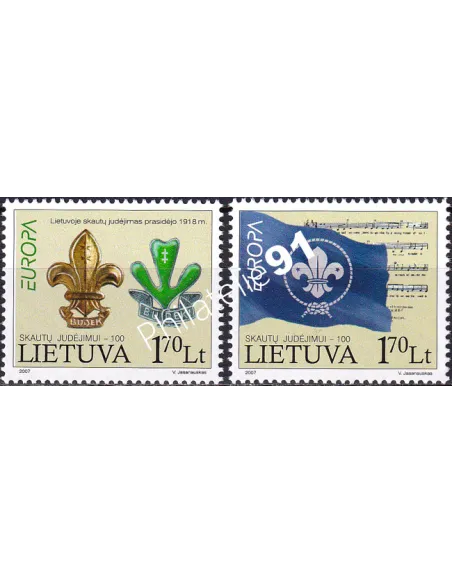 Lituanie, n° 814 à 815, collection timbres Europe