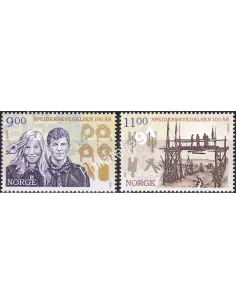 Norvège, n° 1562 à 1563, collection timbre Europe