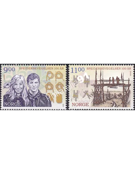 Norvège, n° 1562 à 1563, collection timbre Europe