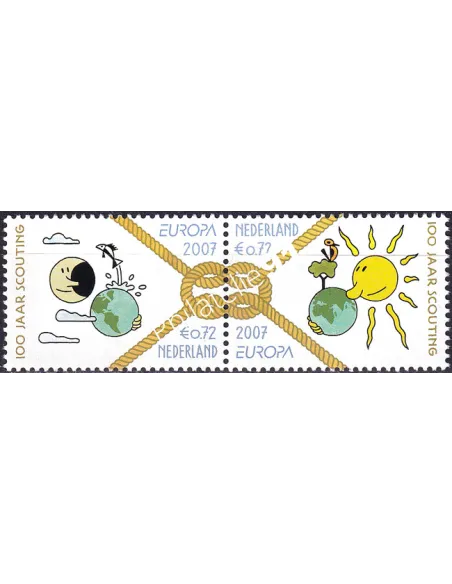 PAYS BAS, n° 2436 à 2437, Paire, timbres d'Europe