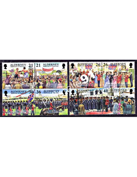 ALDERNEY - n°  159 à 166 - Développement historique d'Aurigny (IV)