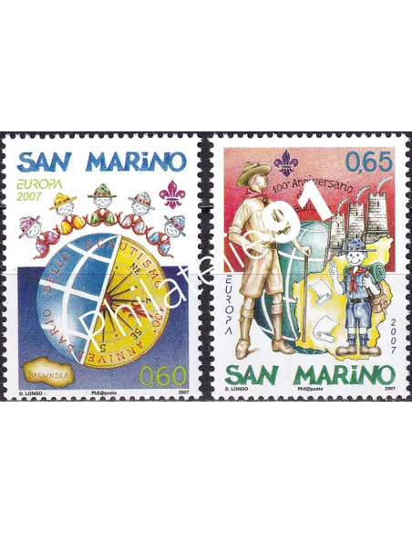 ST-MARIN, n° 2092 à 2093, collection timbres Europe