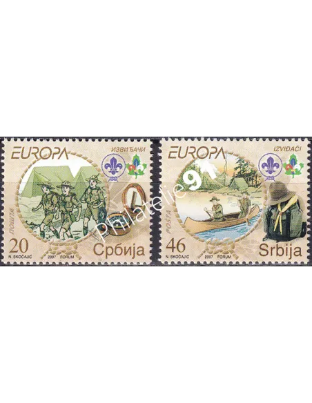 Serbie, n° 195 à 196, collection timbres Europe