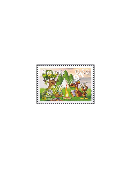 Slovénie, n° 587, collection timbre Europe