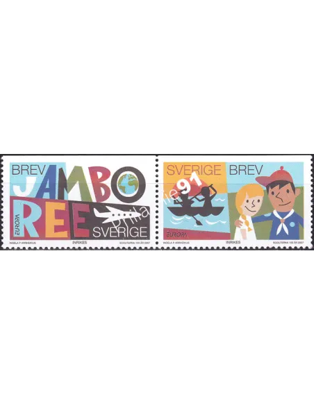 Suède, n° 2556 à 2557, paire de carnet, collection timbres Europe