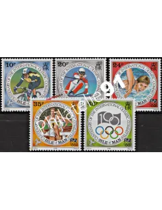 Ile de Man, timbres n° 645 à 649, J. O., collection Timbres d'Europe